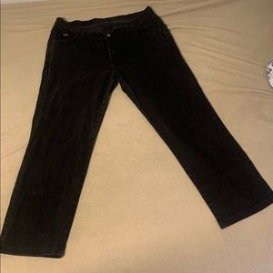Black denim jeans